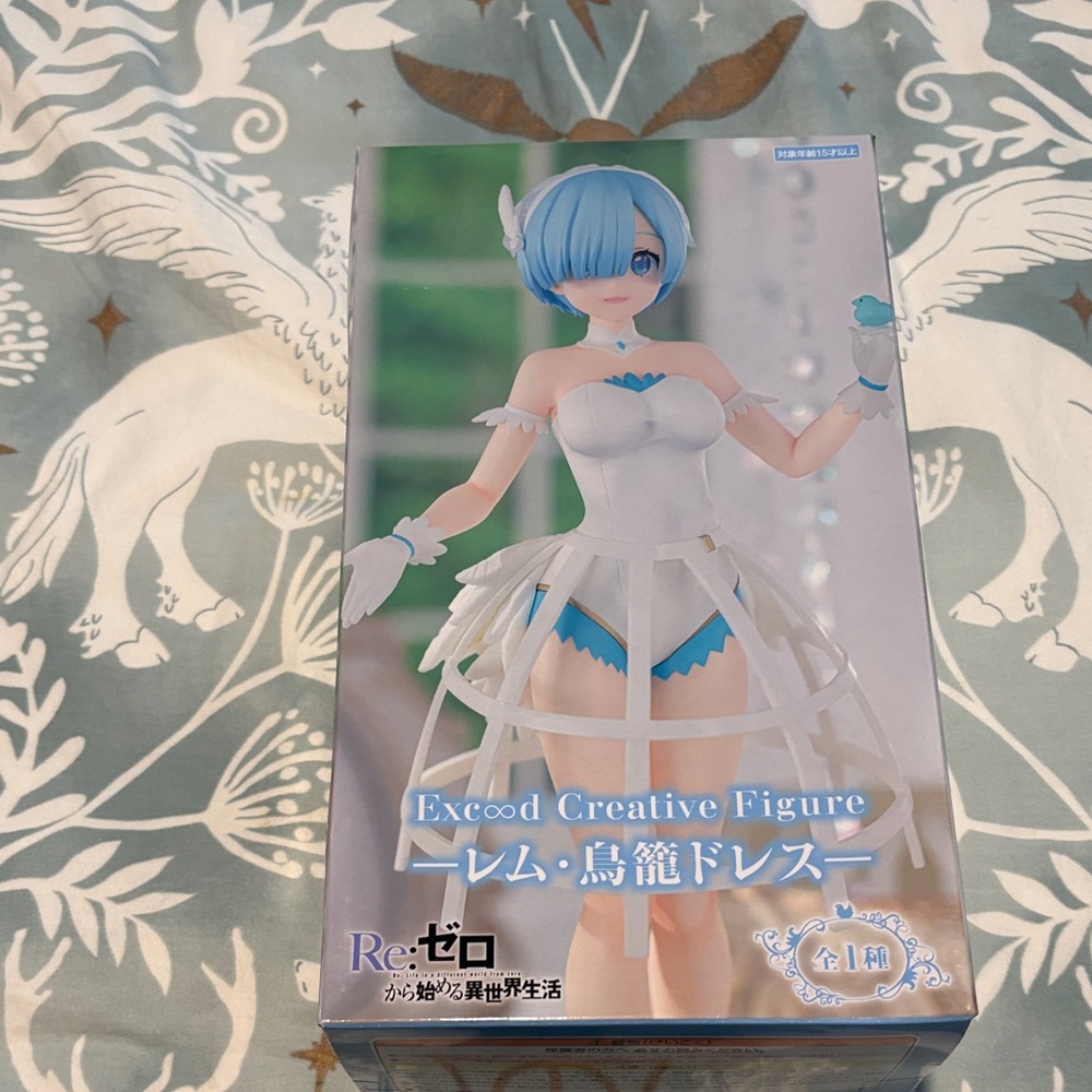 Excood Creative Figure with Blue and White Dress